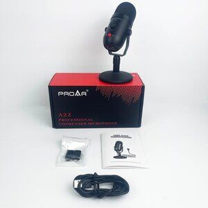 PROAR Professional Condenser Microphone Mode 970 USB A22 Complete with Box